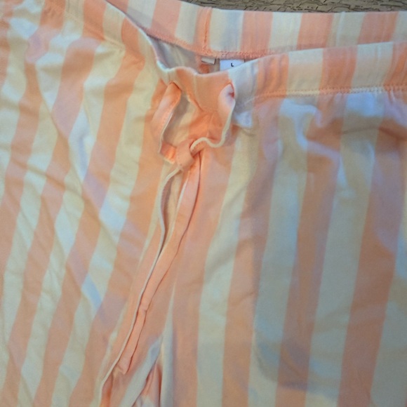 Nordstrom Moonlight Eco Knight Pastel Pink & White Striped Pajama Set NWT - Picture 16 of 16